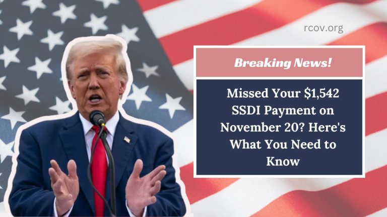 Missed Your $1,542 SSDI Payment on November 20? Here's What You Need to Know