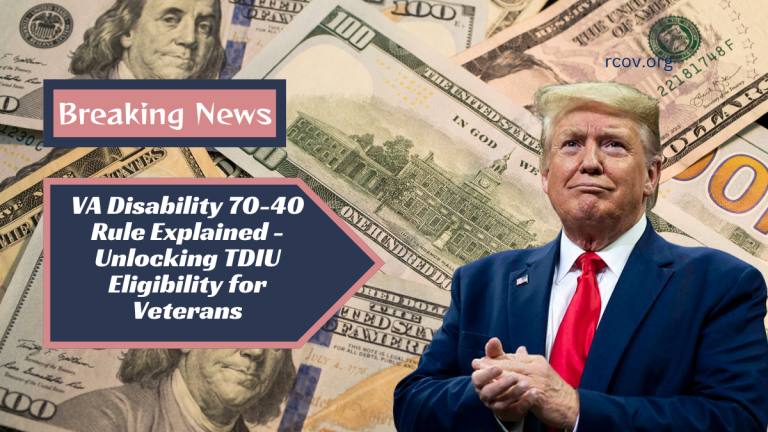VA Disability 70-40 Rule Explained - Unlocking TDIU Eligibility for Veterans